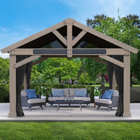 Yardistry Timber Frame Pavilion 16 x 14 Mosquito Mesh Kit (YM12928COM)