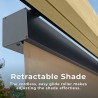 Yardistry 7.5 x 7.5 Outdoor Roller Shade Kit (YM12727COM)