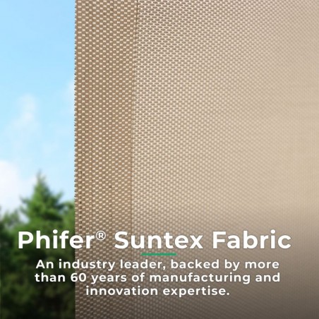 Yardistry 7.5 x 7.5 Outdoor Roller Shade Kit (YM12727COM)