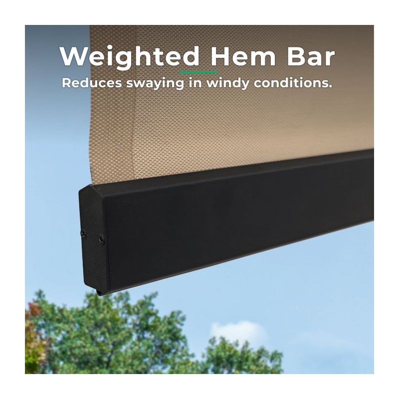 Yardistry 7.5 x 7.5 Outdoor Roller Shade Kit (YM12727COM)