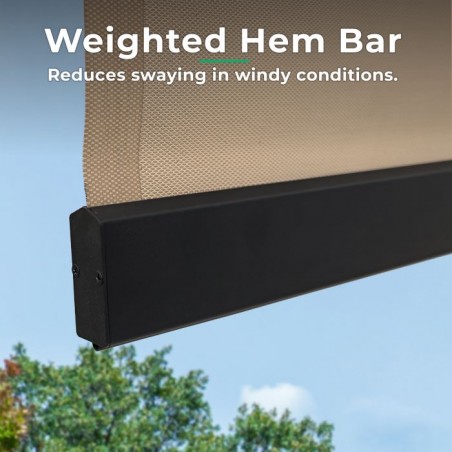 Yardistry 7.5 x 7.5 Outdoor Roller Shade Kit (YM12727COM)