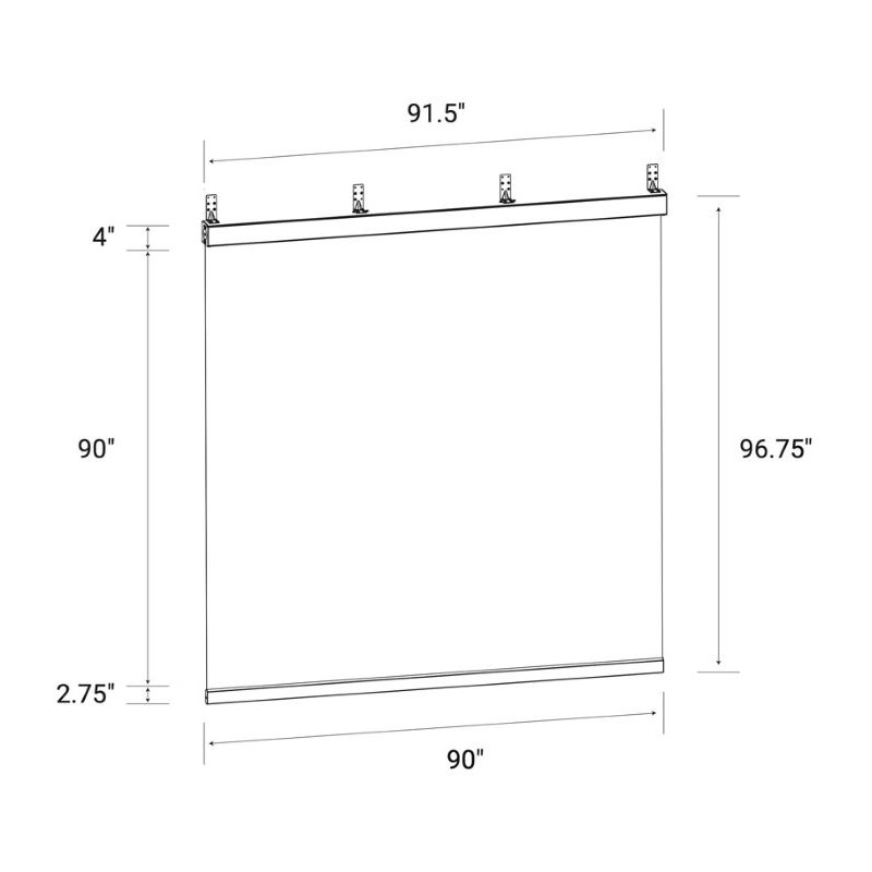 Yardistry 7.5 x 7.5 Outdoor Roller Shade Kit (YM12727COM)