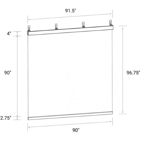 Yardistry 7.5 x 7.5 Outdoor Roller Shade Kit (YM12727COM)