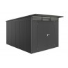 Biohort AvantGarde 12x9 Double Door Metal Shed Kit with Floor - Dark Gray (BIO1123)