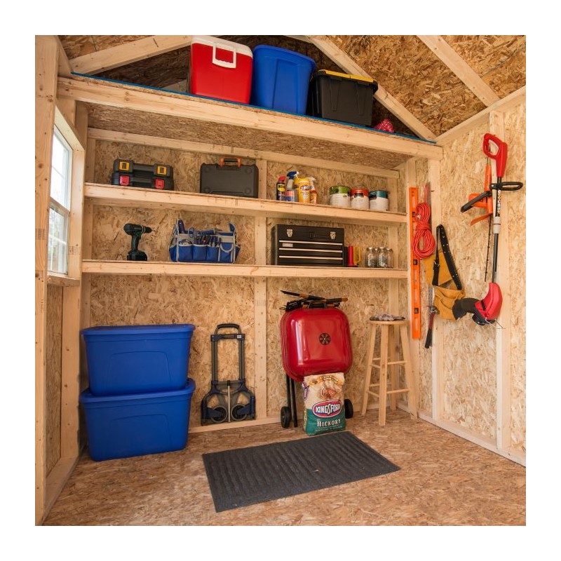 Handy Home Yardline Berkdale 14x8 Wood Shed with Floor (19464-1)