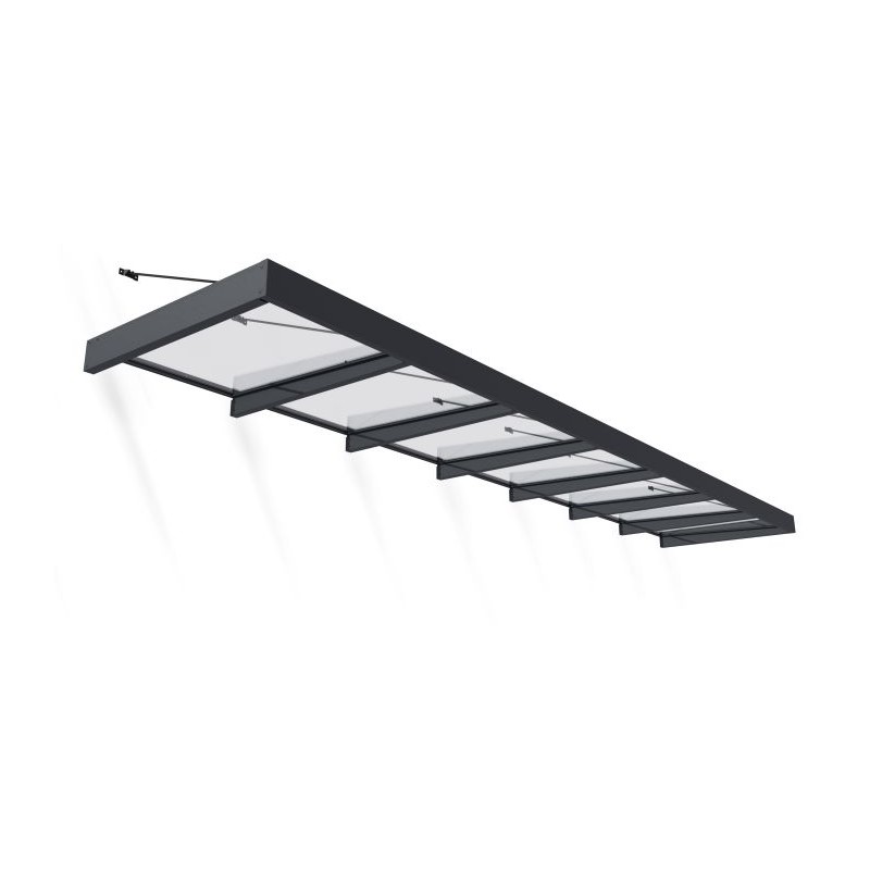 Palram - Canopia Sophia XL 7000 25' x 5' Awning Kit - Gray