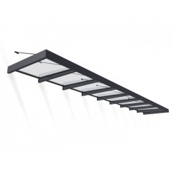 Palram - Canopia Sophia XL 9000 31' x 5' Awning Kit - Gray/Clear (HG9554)