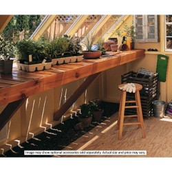 Handy Home 8' Phoenix Greenhouse Cedar Bench Kit (18151-1)