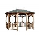 Handy Home 12x16 Monterey Oval Gazebo with Floor Kit (19520-4) 