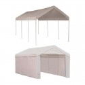 Shelter Logic 1020 Canopy Carport Kit w/ Side Panels - White (23529)