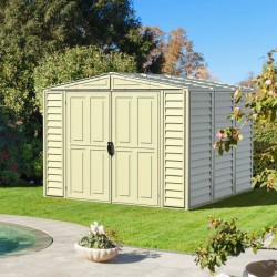 DuraMax 8x8 Duramate Vinyl Storage Shed w/ Foundation Kit (00384)