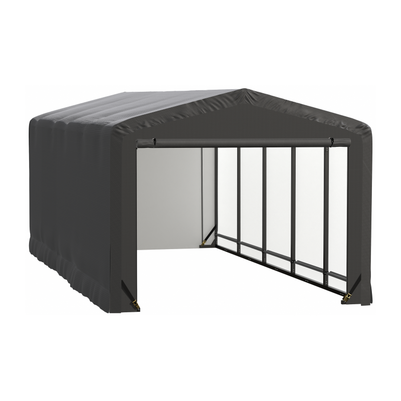 Shelterlogic ShelterTube 10x23x8 Garage Kit Wind and Snow Load Rated - Gray (SQAACC0103C01002308)