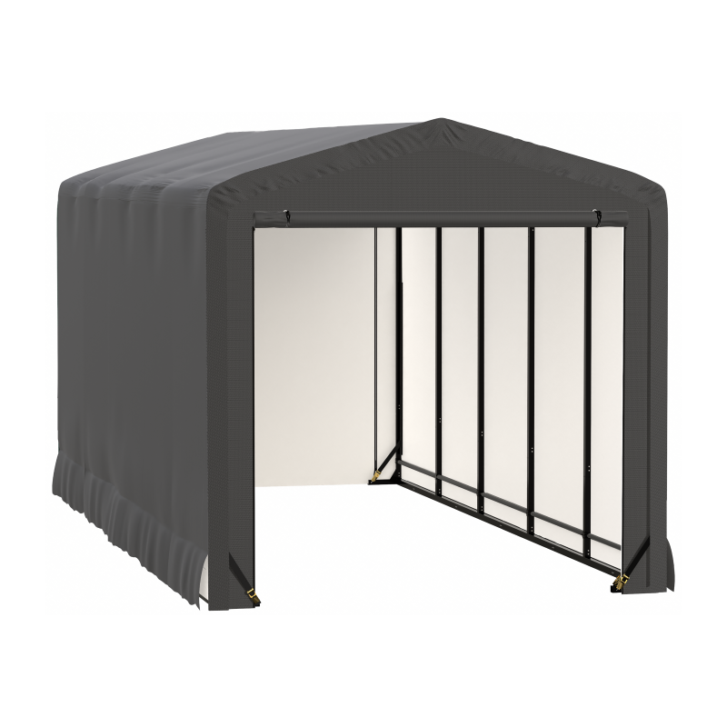 Shelterlogic ShelterTube 10x27x10 Garage Kit Wind and Snow Load Rated - Gray (SQAACC0103C01002710)
