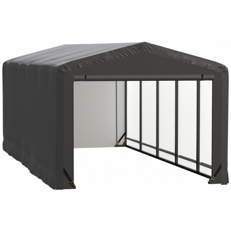Shelterlogic ShelterTube 12x27x8 Garage Kit Wind and Snow Load Rated - Gray (SQAACC0103C01202708)