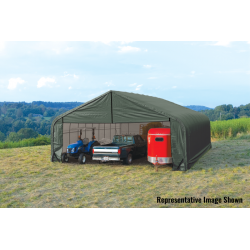 Shelter Logic 28x20x20 Peak Style Shelter, Green (86063)