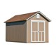 Handy Home Meridian 8x12 Wood Storage Shed Kit w/ Floor - Contemporary Style (19350-7)