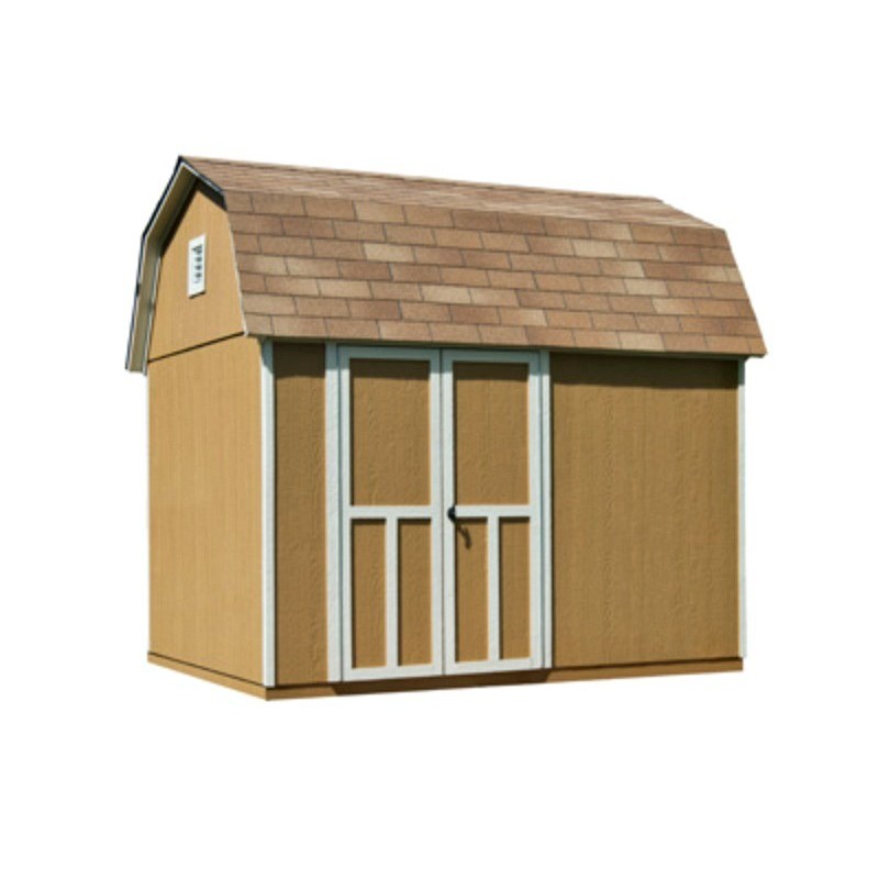 Handy Home Briarwood 10x8 Wood Storage Shed Kit w/ Floor - Barn Style (19352-1)
