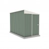 Absco-Durango  5 x 10 Metal Bike Shed - Pale Eucalypt (AB1144)