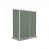 Absco-EZI Slider 5 x 3 Metal Storage Shed - Pale Eucalypt (AB1045)