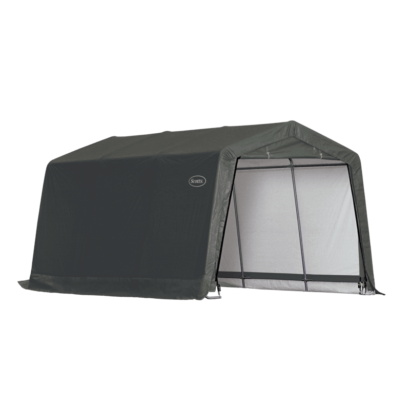 Shelterlogic Scotts 10x15x8 Storage Shed Kit Green Peak - (70496)