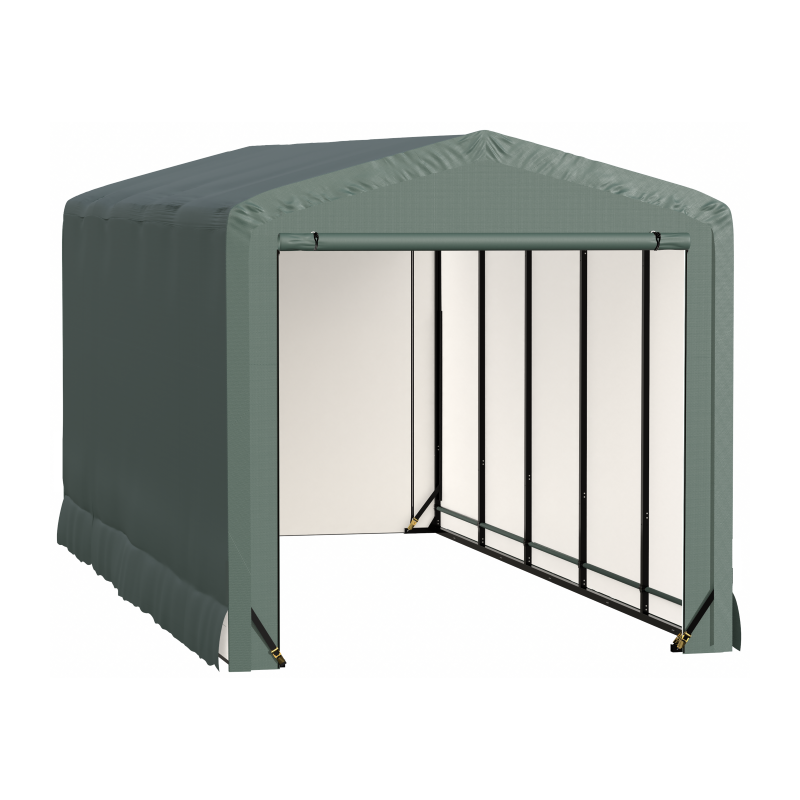 Shelterlogic ShelterTube 14x18x16 Garage Kit Wind and Snow Load Rated - Green (SQAACC0104C01401816)