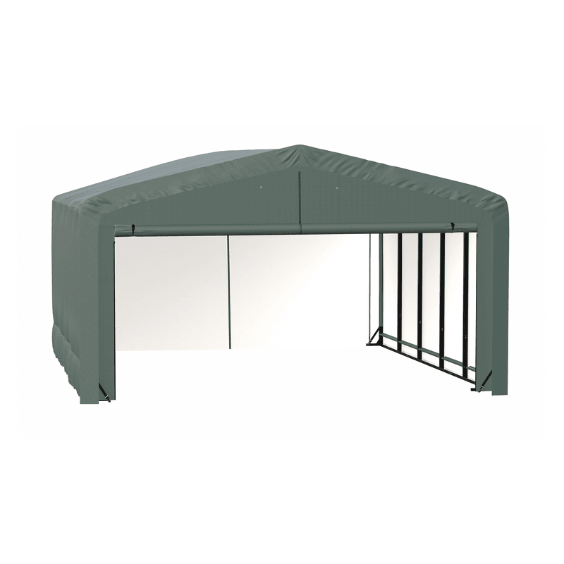Shelterlogic ShelterTube 20x23x12 Garage Kit Wind and Snow-Load Rated - Green (SQAADD0104C02002312)