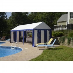 Shelter Logic 10x20 Party Tent Enclosure Kit - Blue / White (25891)