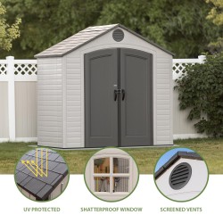 Lifetime 8x5 Storage Shed Kit w/ Floor & Window (6406)