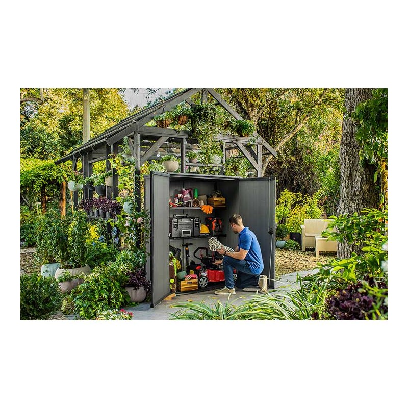 Keter Cortina Alto Storage Shed - Graphite (255123)