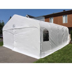Gazebo Penguin 18x20 Deluxe Double Car Shelter Kit - White (CO18X20FF-200)