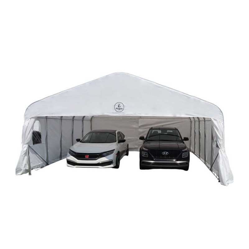 thumbnail image 2 of Carport,Heavy Duty Outdoor Storage Shed With Roll-up Zipper Door, Waterproof Storage Tent Shelter Car Canopy Portable Garage Motorcycle Bike Garden Tools 2 of 14
