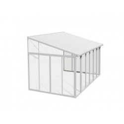 Palram – Canopia 10x14 San Remo Metal Patio Enclosure Kit - White  (HG9060)