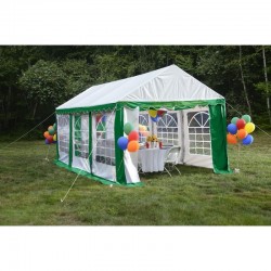 Shelter Logic 10x20 Party Tent Kit w/ Windows - Green and White (25899)