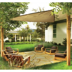 Shelter Logic 16ft Triangle Shade Sail - Sand (25721)