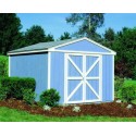 Handy Home Somerset 10x8 Wood Storage Shed Kit with Flexible Door Locations - Floor kit Included (18502-1)