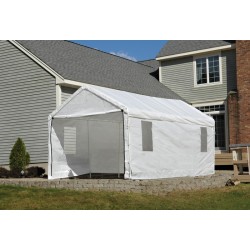 ShelterLogic 10x20 Max AP Canopy Enclosure Kit with Windows - White (25772)