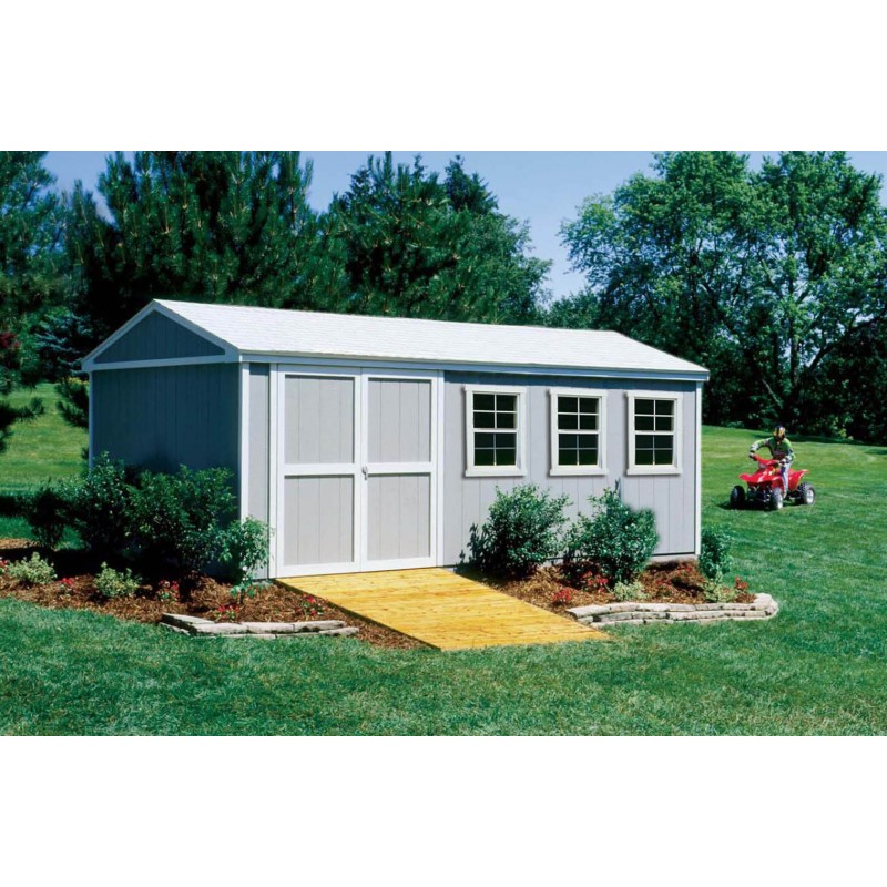 Handy Home Somerset 10x18 Wood Storage Shed Kit (18416-1)