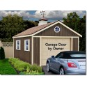 Sierra 12x24 Wood Storage Garage Shed Kit - ALL Pre-Cut (sierra_1224)