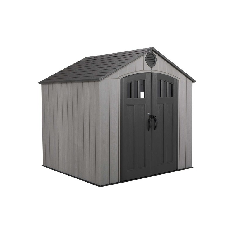Lifetime 8 ft. x7.5 ft. Plastic Outdoor Storage Shed Kit (60299A)