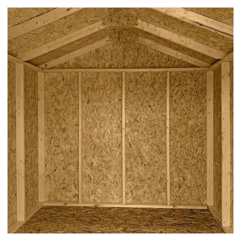 Little Cottage Co. 8x14 Value Gable Wood Storage Shed Kit (8x14 VGS-PC)