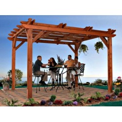 Handy Home Montego Bay 10x12 Pine Pergola (19545-7)
