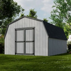 Little Cottage Co. 12x16 Value Gambrel Barn Shed Kit w/ 4' Sidewalls (12x16 VGB-4-PC)
