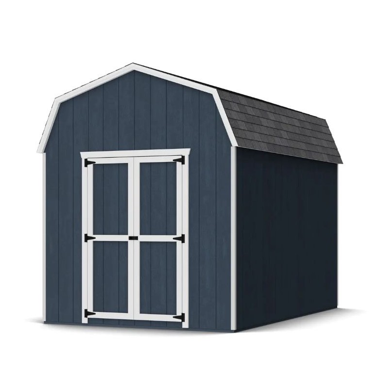Little Cottage Co. 8x12 Value Gambrel Barn Shed Kit w/ 6' Sidewalls (8x12 VGB-6-PC)