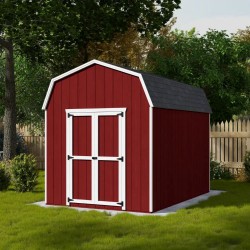 Little Cottage Co. 8x12 Value Gambrel Barn Shed Kit w/ 6' Sidewalls (8x12 VGB-6-PC)