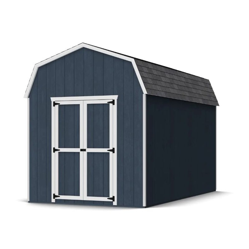 Little Cottage Co. 8x14 Value Gambrel Barn Shed Kit w/ 6' Sidewalls (8x14-VGB-6-WPC)