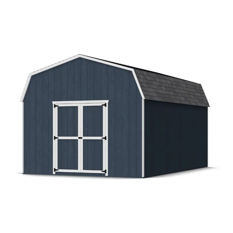 Little Cottage Co. 12x18 Value Gambrel Barn Shed Kit w/ 6' Sidewalls (12x18 VGB-6-PC)