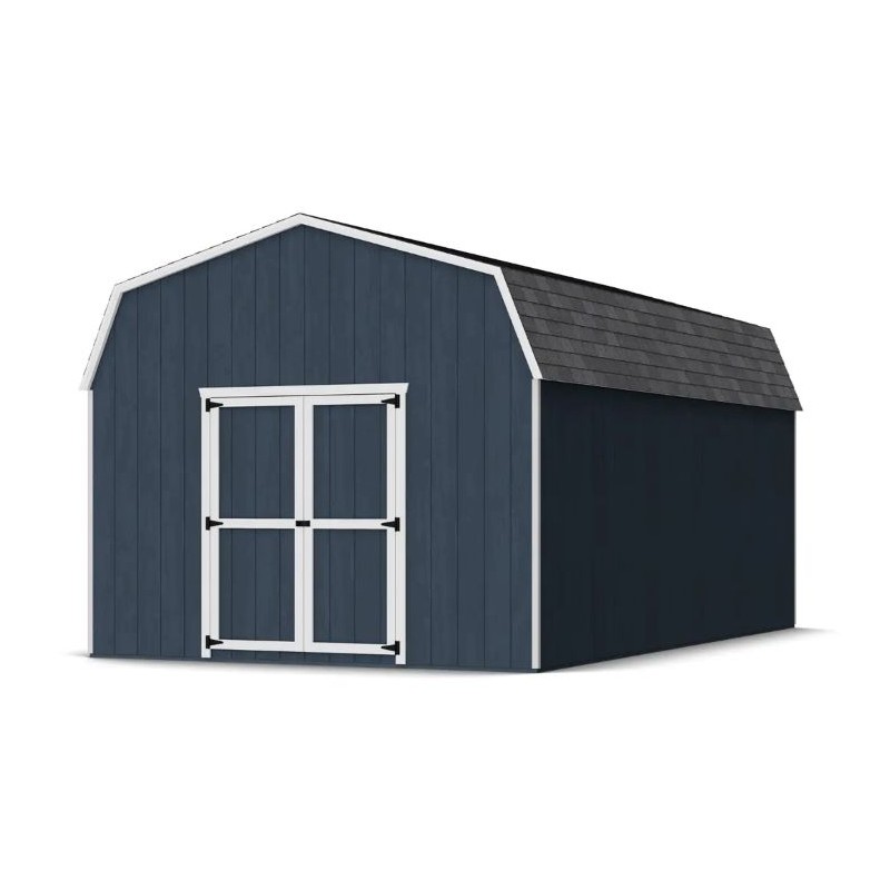 Little Cottage Co. 12x20 Value Gambrel Barn Shed Kit w/ 6' Sidewalls (12x20 VGB-6-PC)