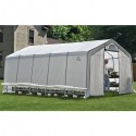 Shelter Logic 12x20x8 Grow-IT Peak Style Translucent Greenhouse Kit w/ Zipper Door (70590)