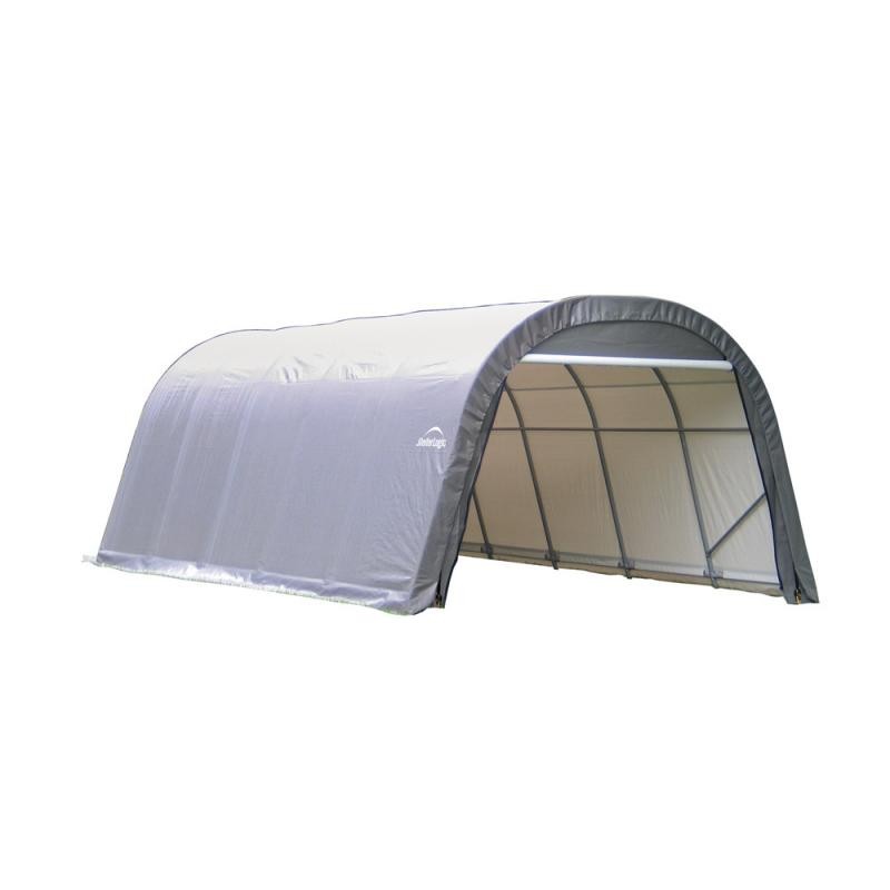 Shelter Logic 12x28x8 Round Style Shelter Kit - Grey (76632)