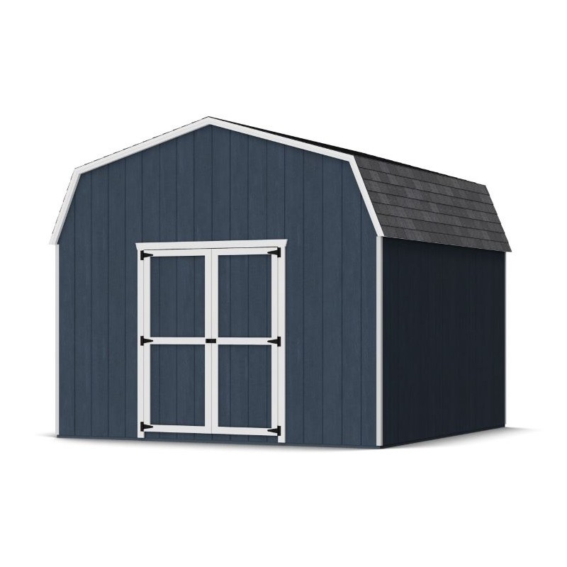 Little Cottage Co. 12x12 Value Gambrel Barn Shed Kit w/ 6' Sidewalls (12x12 VGB-6-PC)